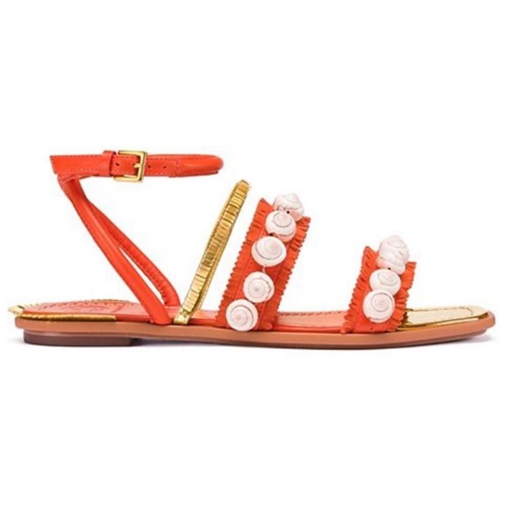 NWOT Tory Burch Sinclair Seashell Sandals - Picture 2 of 8